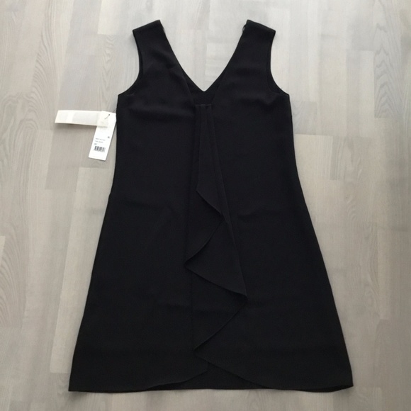Cooper & Ella Little Black Dress with Back Ruffle Detail - New - Picture 5 of 11